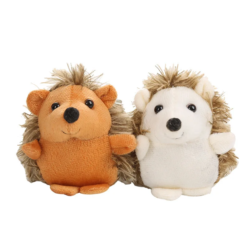 

10CM Plush Hedgehog Keychains Plush Toy Backpack Pendant Doll Cartoon Cute Soft Stuffed Animals Children Birthday Festival Gift