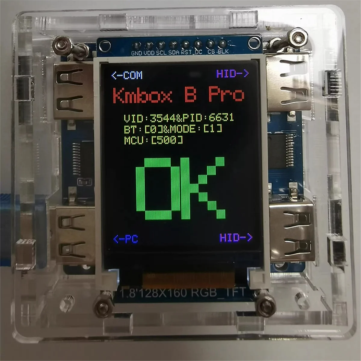 Kmbox B+Pro Key Mouse Controller Вспомогательная поддержка AI Dual USB Press Ручка мыши для DMA и двух