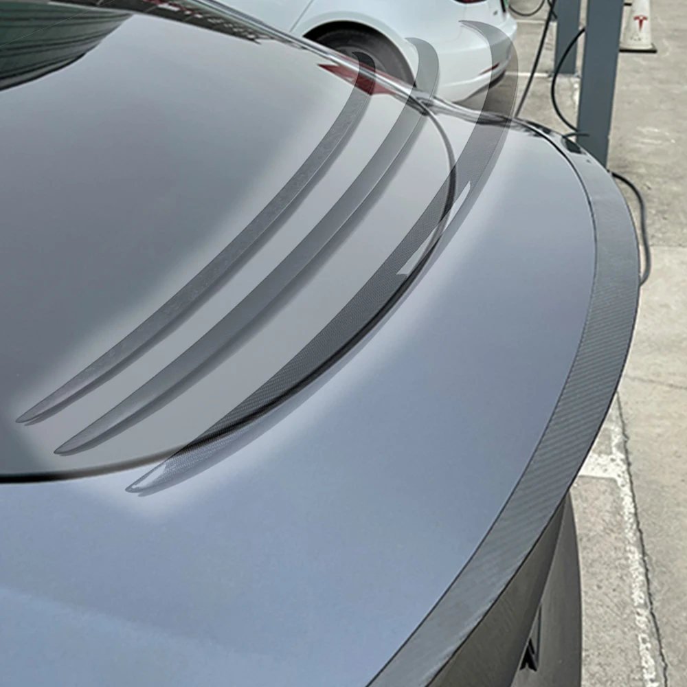 

Задний спойлер из настоящего углеродного волокна для модели Tesla Y 2021, автомобильные аксессуары, высокая производительность