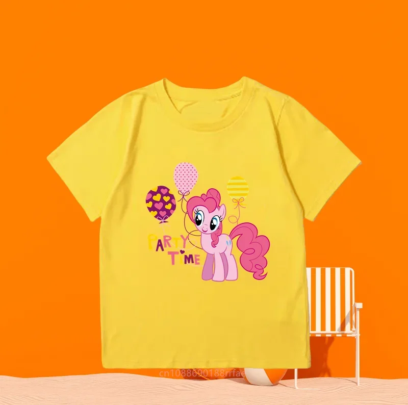 Детская Повседневная Футболка С Аниме-принтом Топ Короткими Рукавами И Круглым