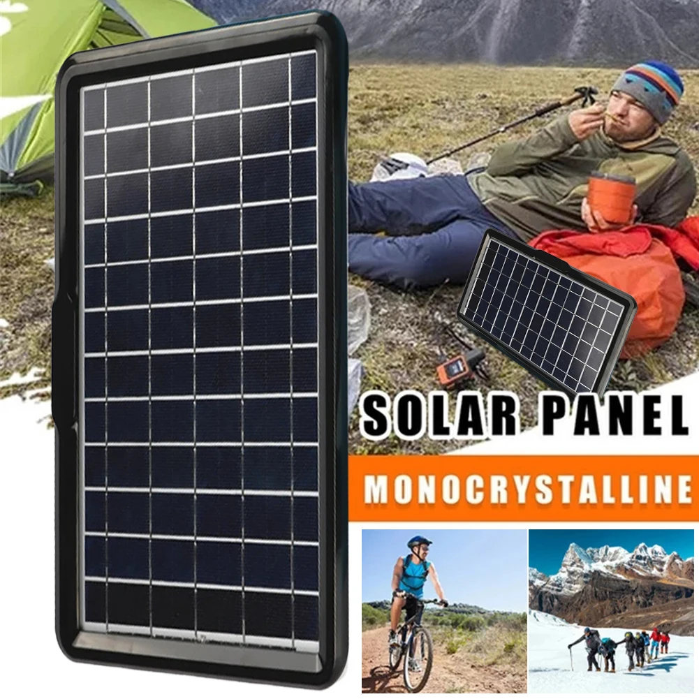 

Solar Charger 5V1A 10W Solar Panel Mobile Phone Emergency Charging Board With USB Regulator For Power Bank Outdoor Camping Home