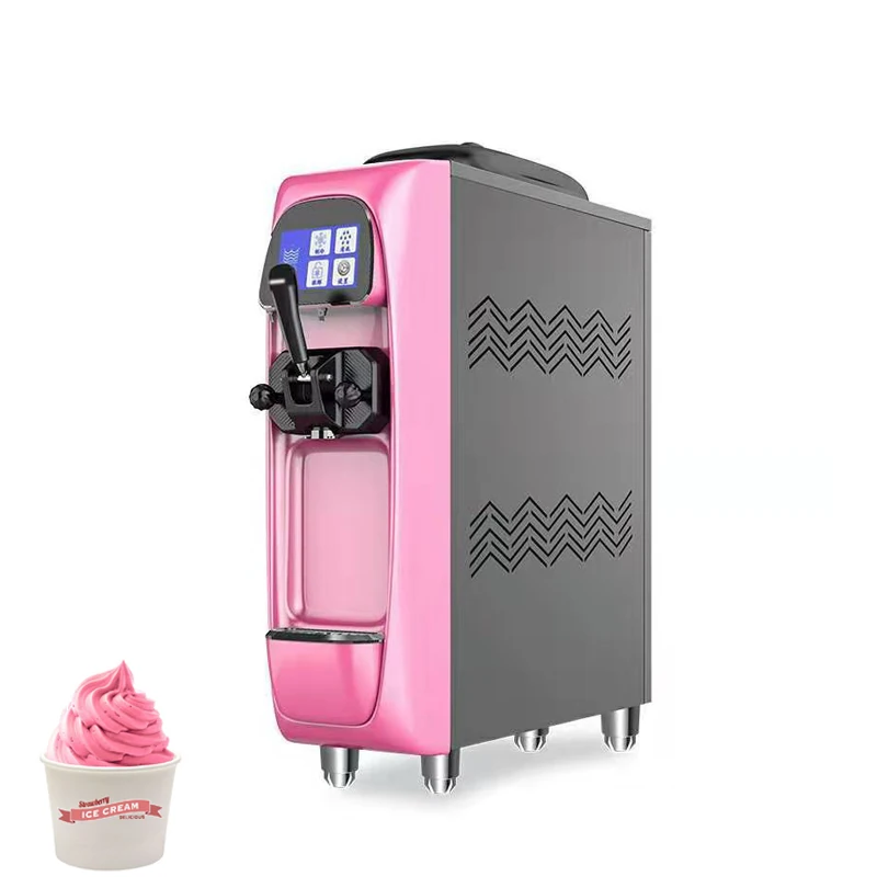 

Commercial Small Ice Cream Machine, Snack Machine, Single Flavor Counter, Desktop Strawberry Sundae Machine
