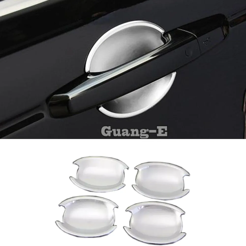 

For Land Rover Discovery Sport 2015 2016 2017 2018 2019 Car Body Cover Trim ABS Plastic External Stick Lamp Frame Door Bowl 4pcs