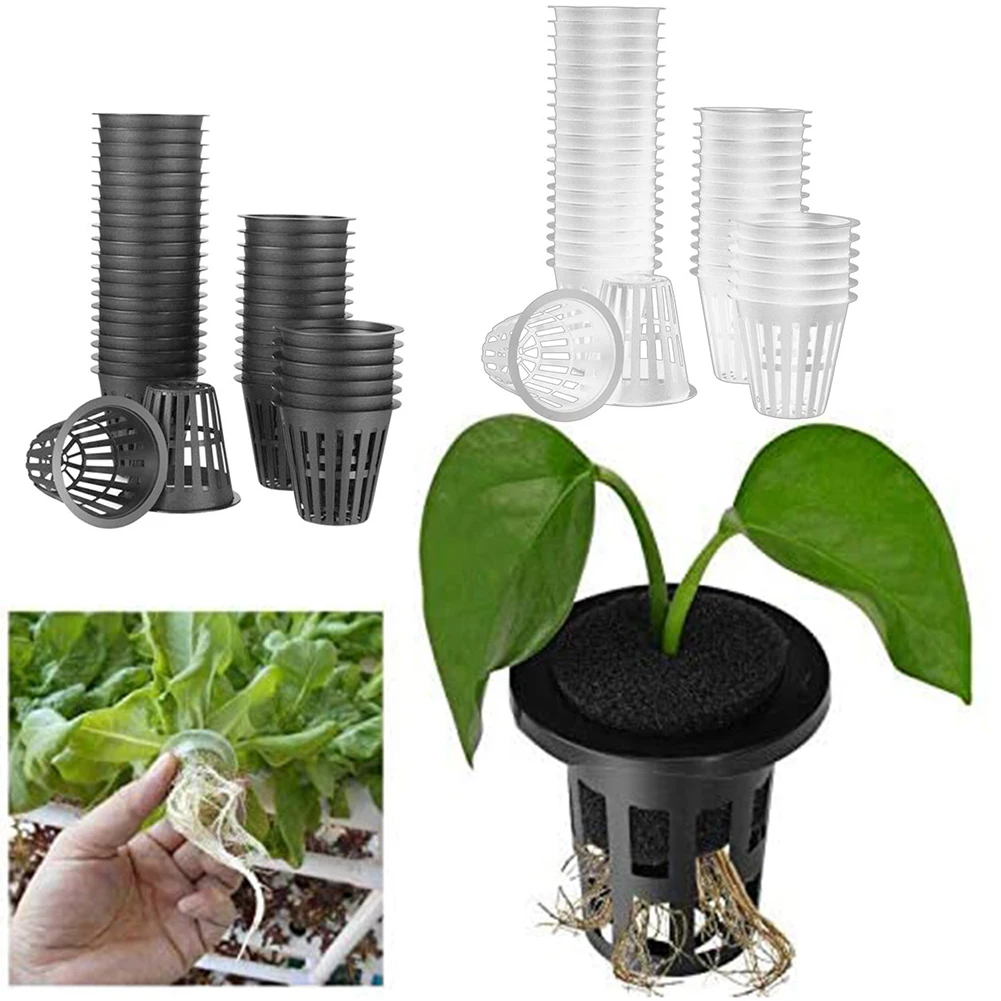

40Pcs Hydroponic Colonization Mesh Pot Net Cup Basket Plant Grow Holder Aeroponic Planting Nursery Plant Soilless Cultivation