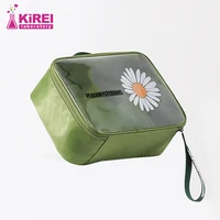 ladies chrysanthemum waterproof large capacity travel toiletries makeup skin care products portable storage bag