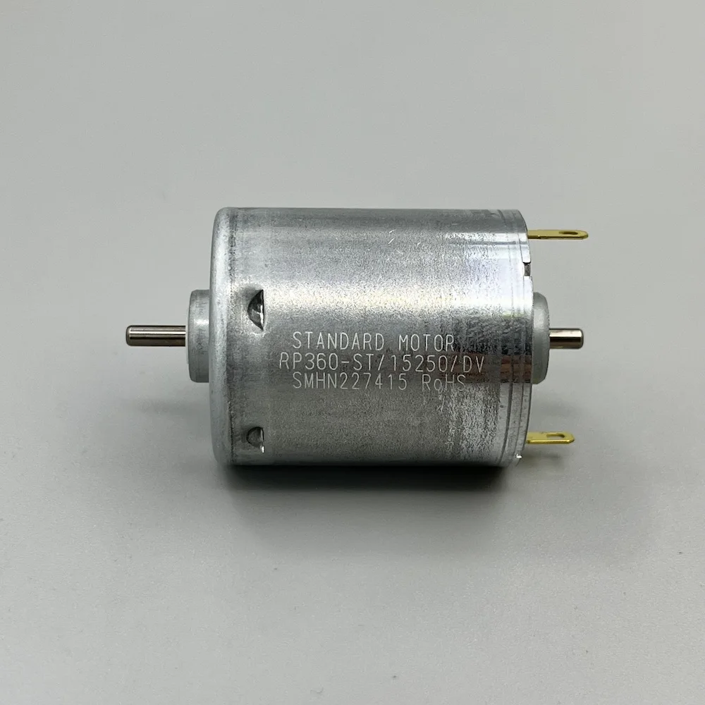 Стандартный двигатель флейта/15250/DV 12 В мини 27 мм 360 Электродвигатель с двумя валами для подметальной машины уборочная машина Робот колесный двигатель игрушка