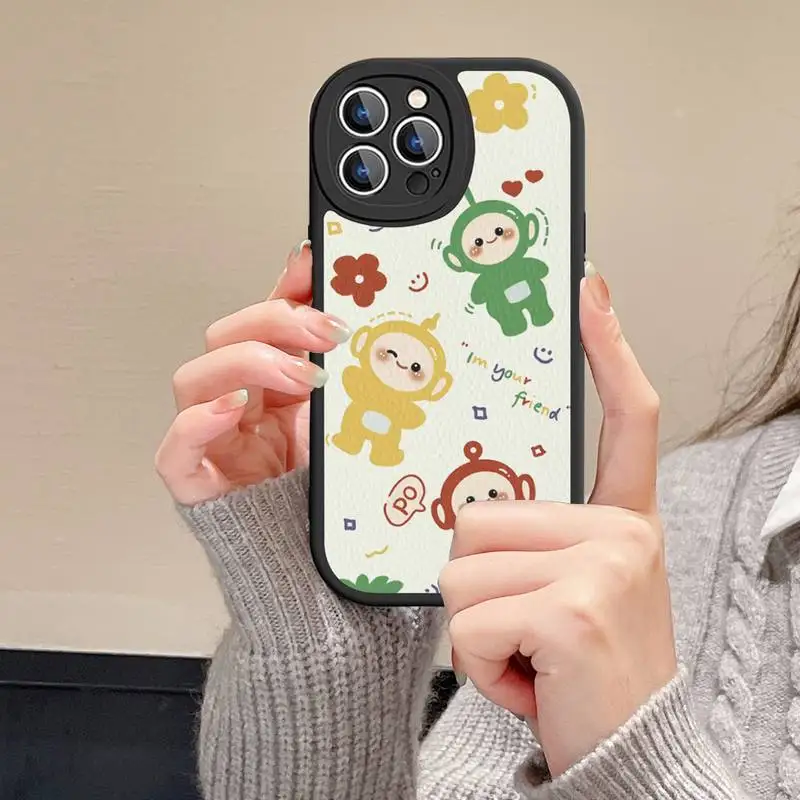 Lovely T-Teletubbies Phone Case Hard Leather For iPhone 14 13 12 Mini 11 14 Pro Max Xs X Xr 7 8 Plus