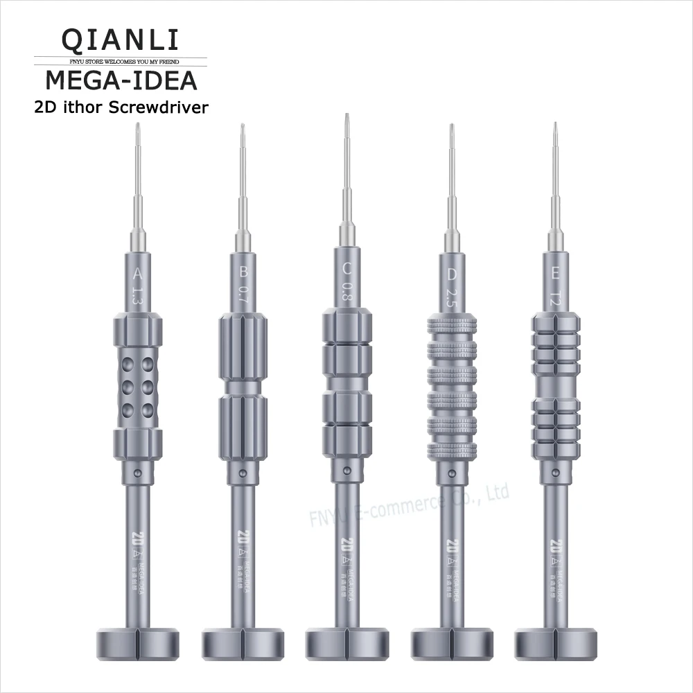 Фото Отвертка QIANLI MEGA IDEA 2D Ithor магнитные Нескользящие зубья внешние внутренние трехточечные пятизвездочные T2 шестиугольные №1