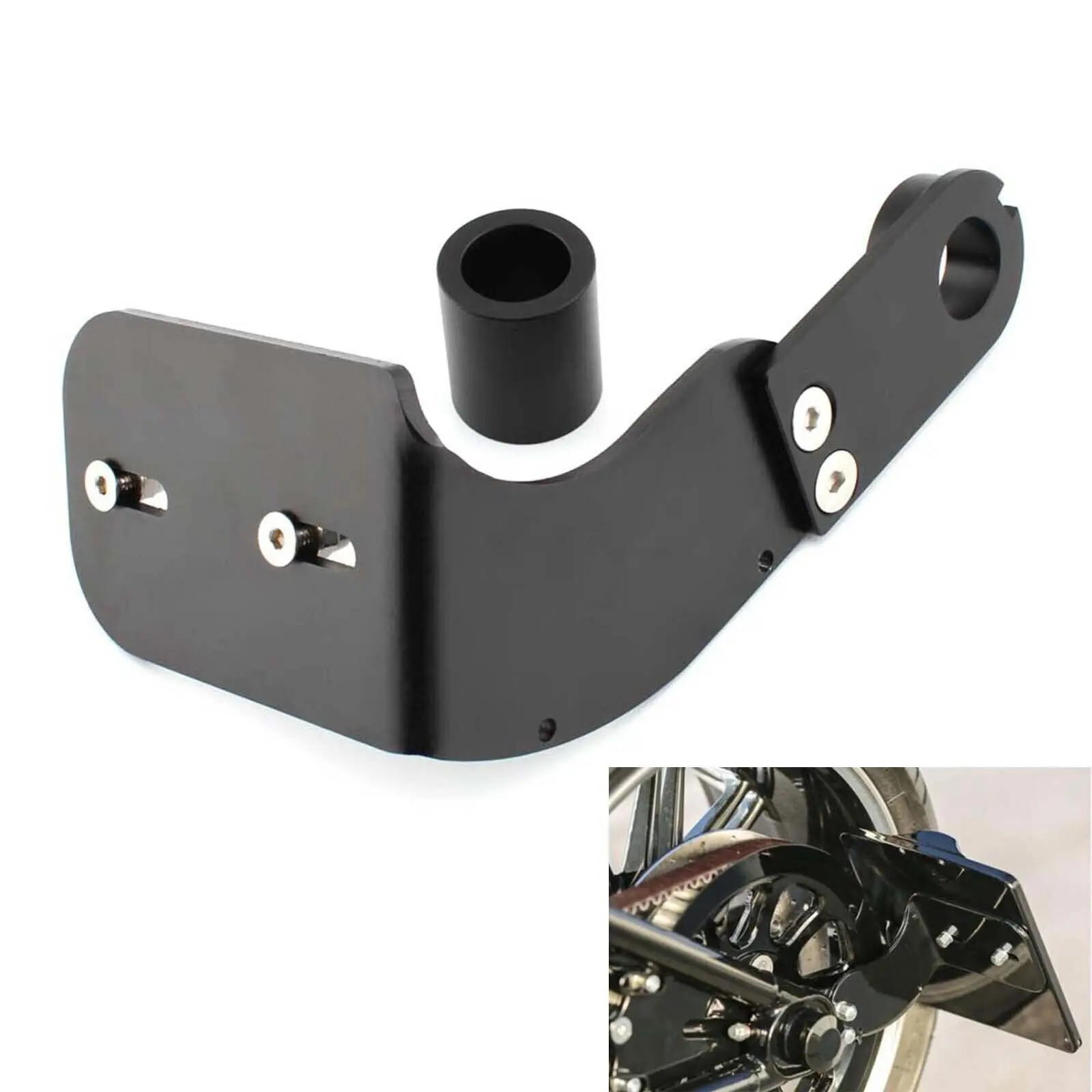 

Side Mount License Plate Holder Bracket For Harley Softail Street Bob Fat 18-22