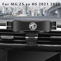 car phone holder for mg zs ev hs 2021 2022 car styling bracket gps stand rotatable support mobile accessories