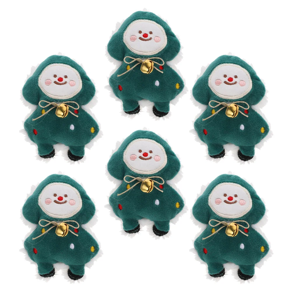 

6pcs Holiday Party Catnip Toy Cartoon Modeling Cat Toy Xmas Themed Pet Kitten Self-amusing Toy