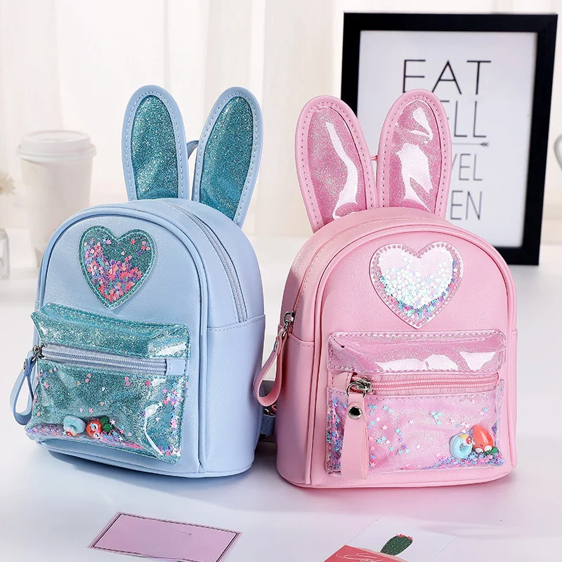 

Children Small Backpack Purse Cute Leather School Bags for Kids Girl Princess School Backpack Bag Back Pack Mochila Feminina