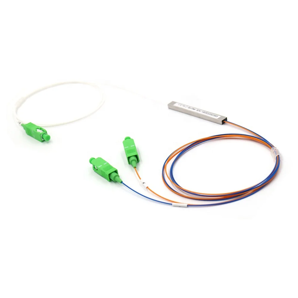 

G652D G657A 0,9 мм стальная трубка 1x2 Mini SC APC Волоконно-оптический разветвитель PLC FBT сплиттер