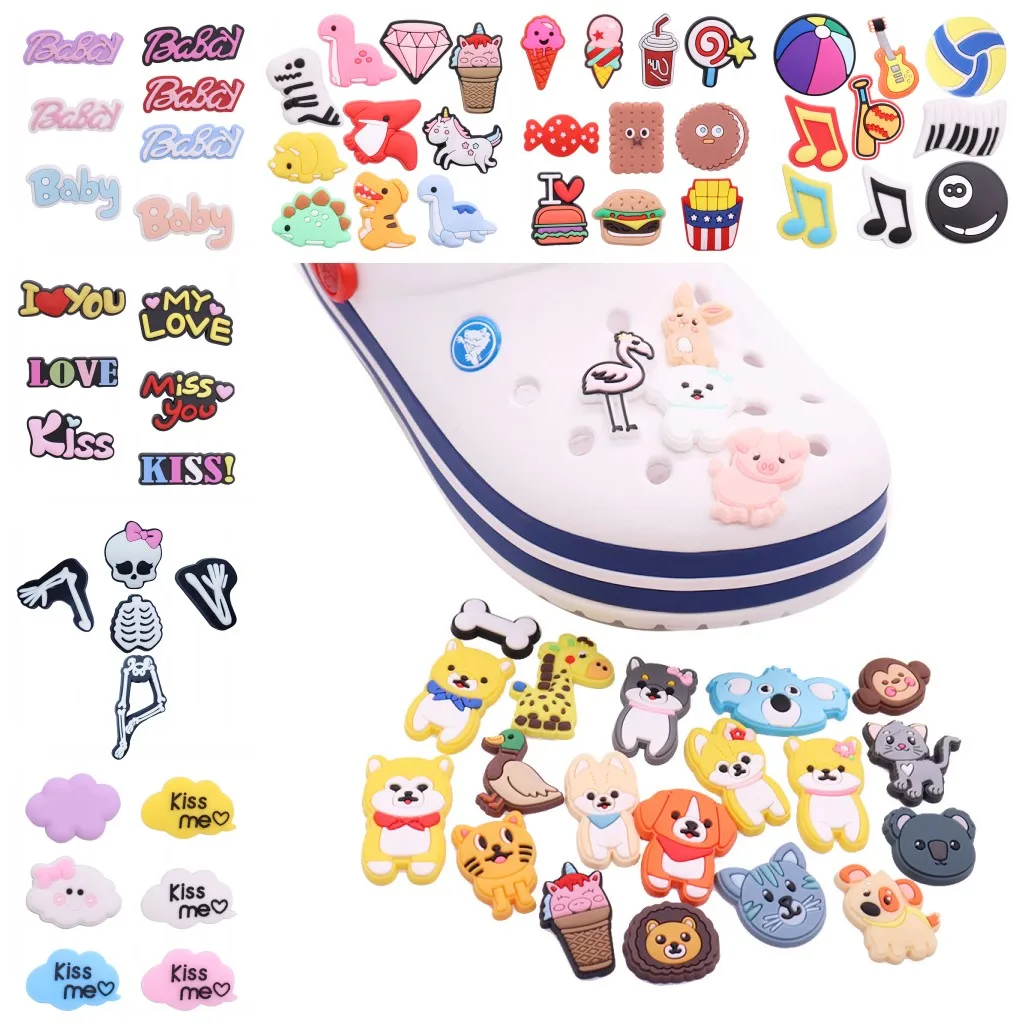 

1 Набор, декоративные украшения для обуви в виде животных