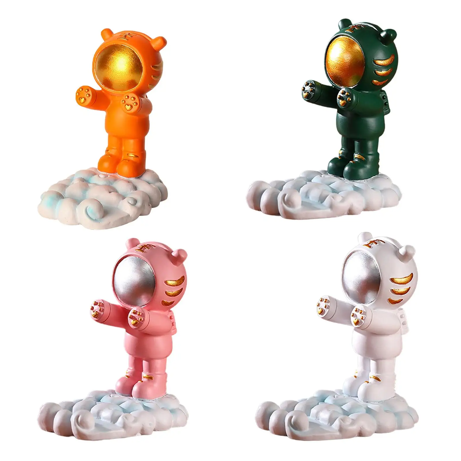 

Universal Mobile Phone Holder Resin Astronauts Ornaments Stand Table Desktop For Phone Holder Cell Phone