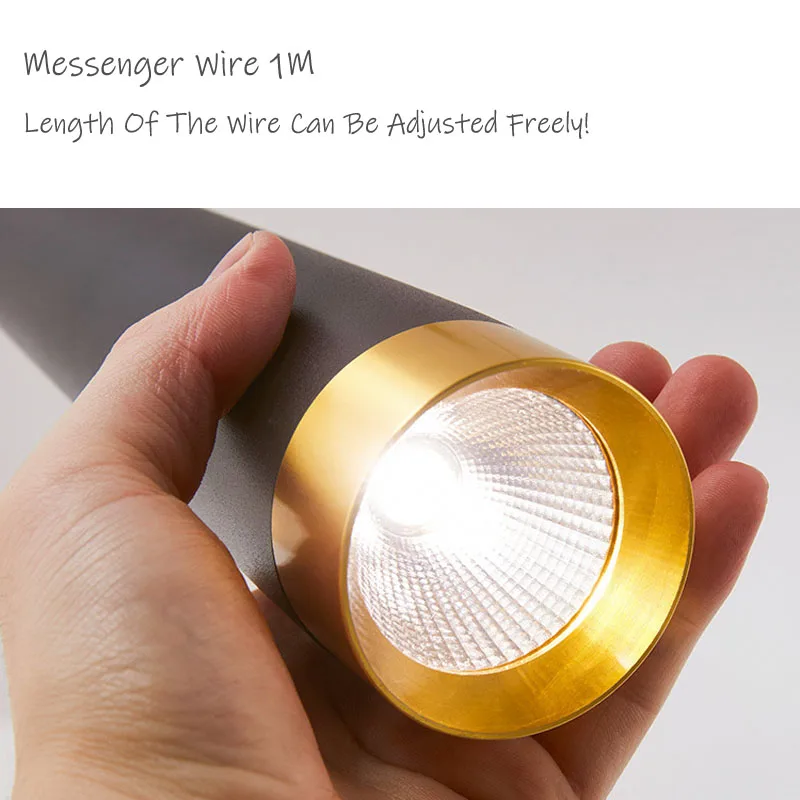 Светодиодные подвесные светильники конусная длинная трубчатая Подвесная лампа