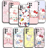 hello kitty cute cat phone cases for samsung galaxy s20 fe s20 lite s8 plus s9 plus s10 s10e s10 lite m11 m12 funda soft tpu