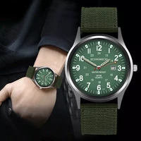 men nylon waterproof date quartz watch analog quartz wrist watches gift automatic luxury clock waterproof relogio masculino