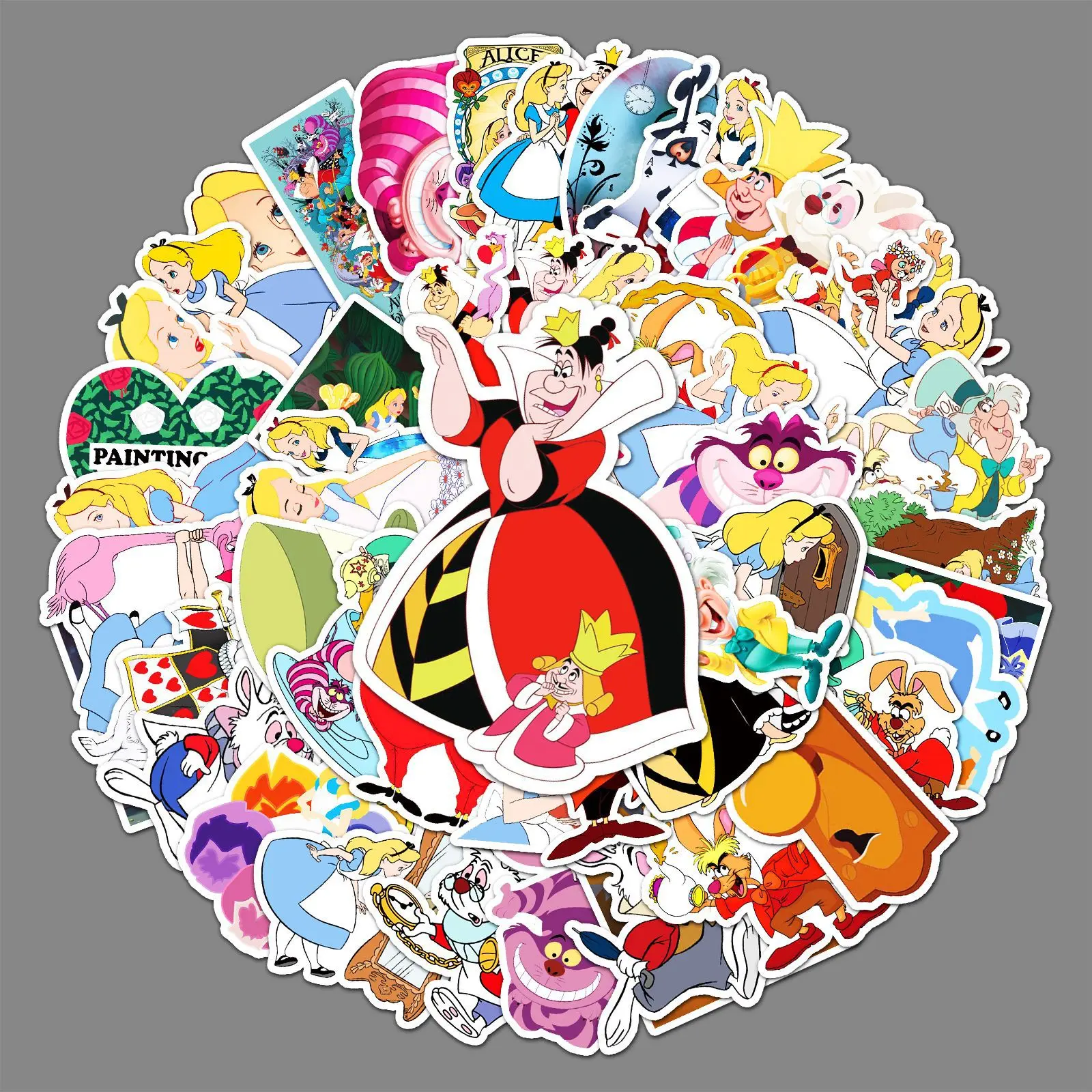 

Наклейки «Алиса в стране чудес», 50 шт.