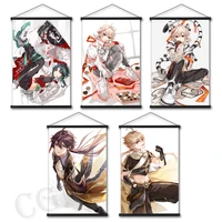 genshin impact poster canvas modular game role wall artwork paintings hd print hanging scrolls living room pictures home decor