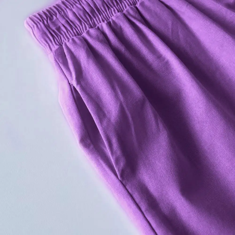 

2 Pcs/Set Stylish Wide Leg Skin-touch Blouse Trousers Suit Thin Fall Blouse Trousers Suit Casual Daily Clothes