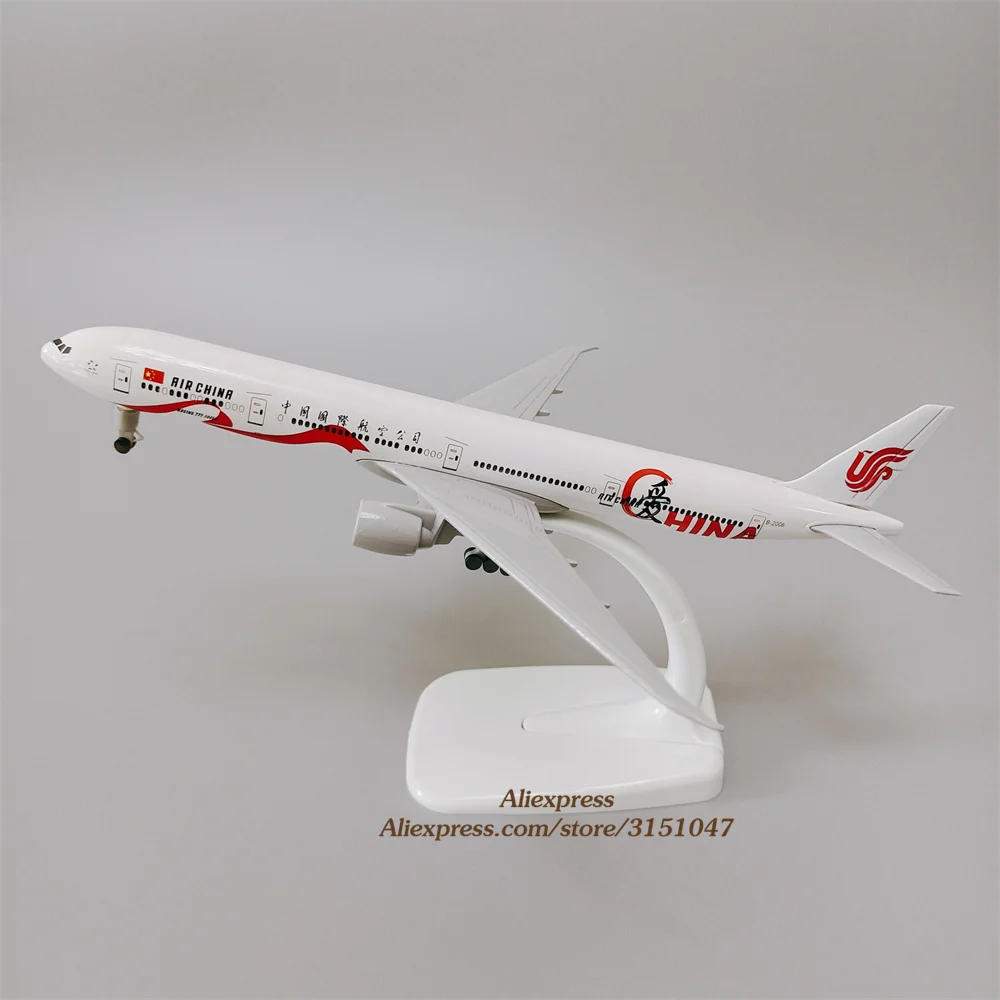 

20cm Alloy Metal Air China Airlines Boeing 777 B777 Airplane Model LOVE CHINA Diecast Air Plane Model Aircraft w Landing Gears