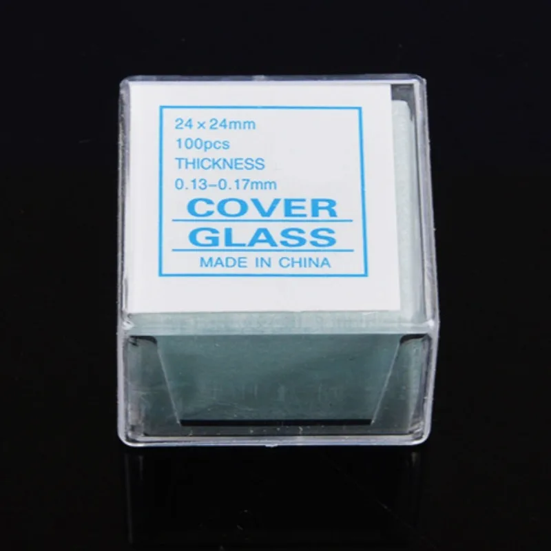 100 шт. предметы для микроскопа 24 х50 мм толщина 0 13-0 17