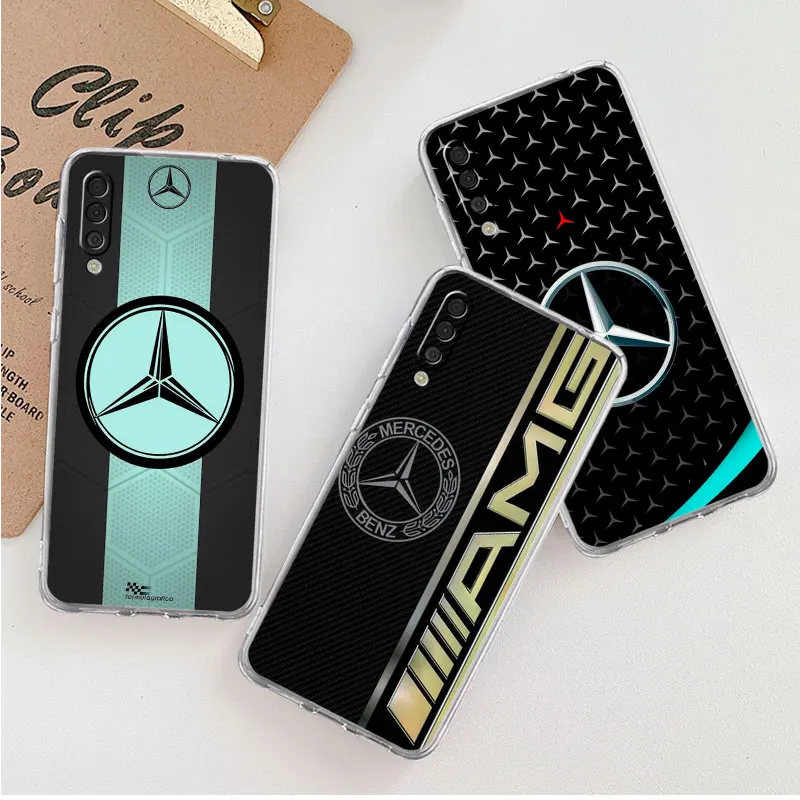 M-Mercedes-AMGes автомобильный чехол для Samsung Galaxy A02 A02s A51 A71 A30 A10 A72 A52 A32 A21s A01 A50 A70 A12 A03 A04 A22 Роскошный чехол