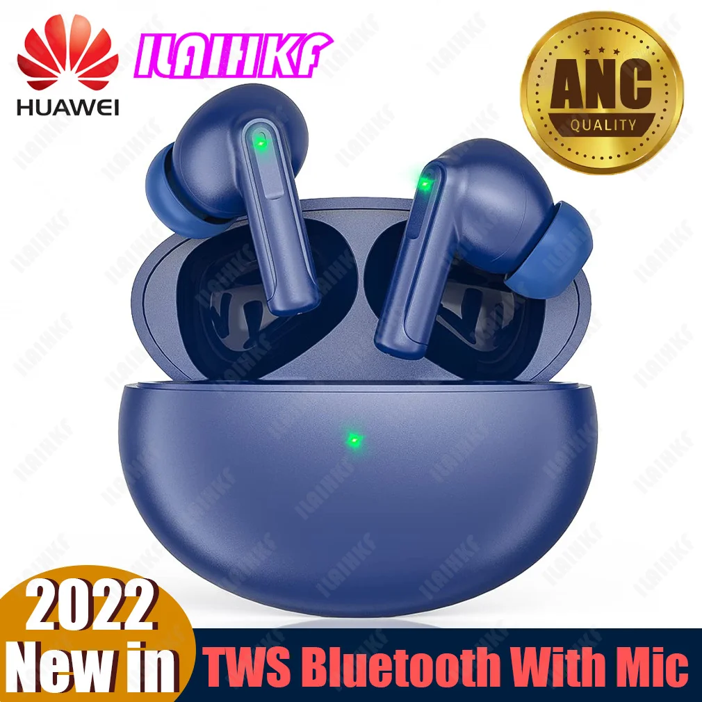 

Huawei FreeBuds Earbuds Fone Bluetooth Earphones Wireless Headphones TWS Noise Cancelling HD Handsfree Call Headsets With Mic