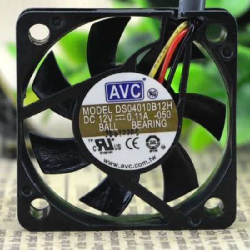 Новый вентилятор ЦП для AVC DS04010B12H, 12 В, 4010 А, Вентилятор охлаждения с двумя шариками и высоким объемом воздуха, дюйма, 4 см, 40*40*10 мм