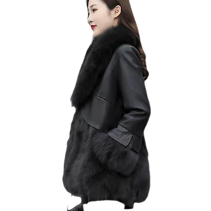 Special Counter Women's Winter Coat 2022 Coats Fur Mink Fur Thick Winter High Street Other No Real Fur Women's Winter Coats 2022 enlarge