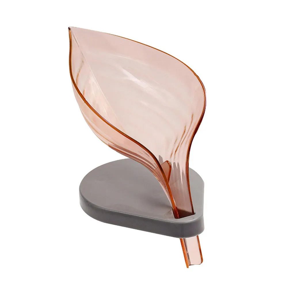

Self-Draining Leaf Shape Soap Box Drain Soap Holder Box Bathroom Shower Soap Holder Sponge Storage Tray Creative Storage Box