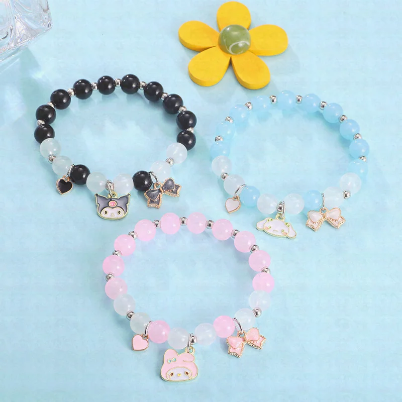 

Новинка, супермилый мультяшный браслет Sanrio для любителей интерьера Kuromi Melody