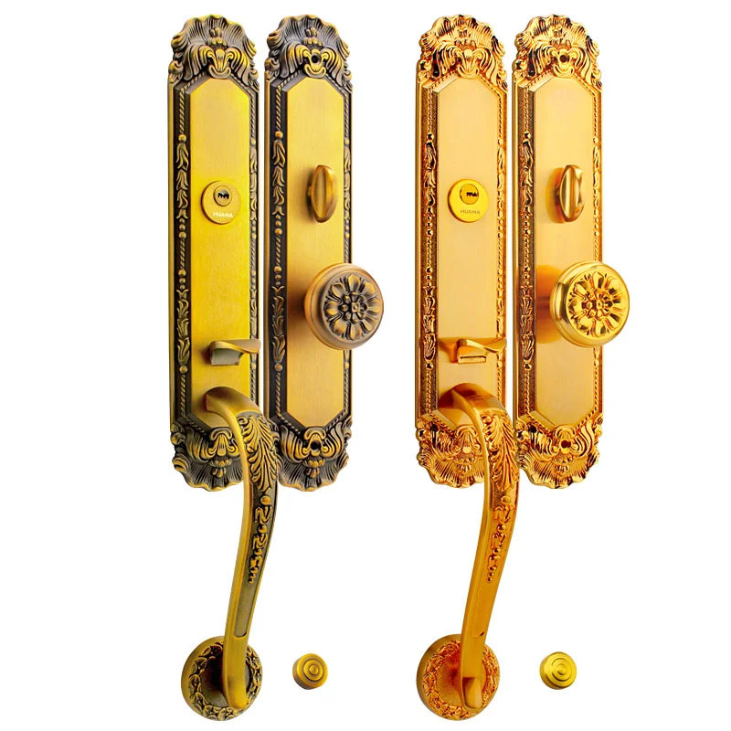 

High Quality Zinc Alloy Main Wooden Single Door Lock and Long Handle Design