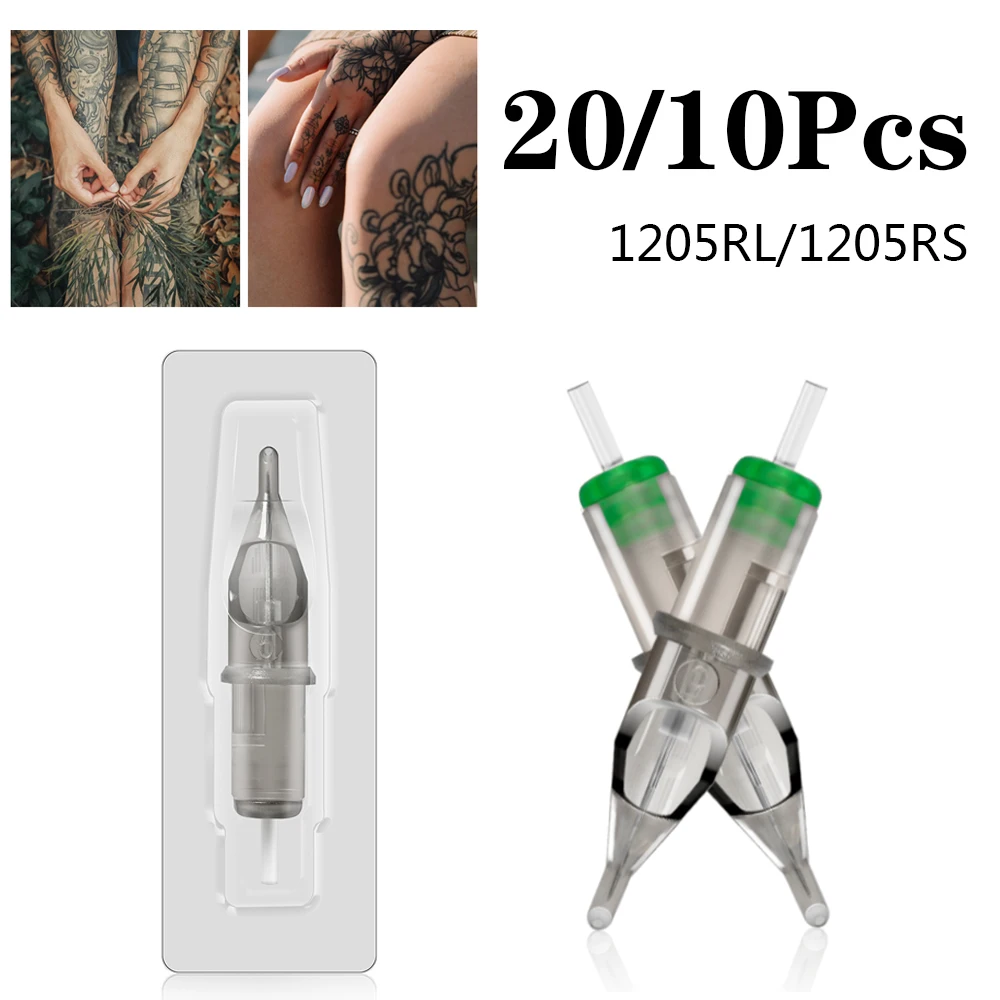 

Phoenixy Safety Tattoo Needles for Tattoo Pen 1205RL/5RS Needles Liner Shader for Tattoo Permanent Makeup Pen Machine 20/10Pcs