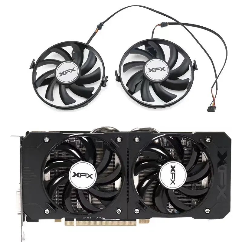 Вентилятор XFX для графической карты, подходит для XFX R9 370 380 R7 370 350 360, RX 370 460