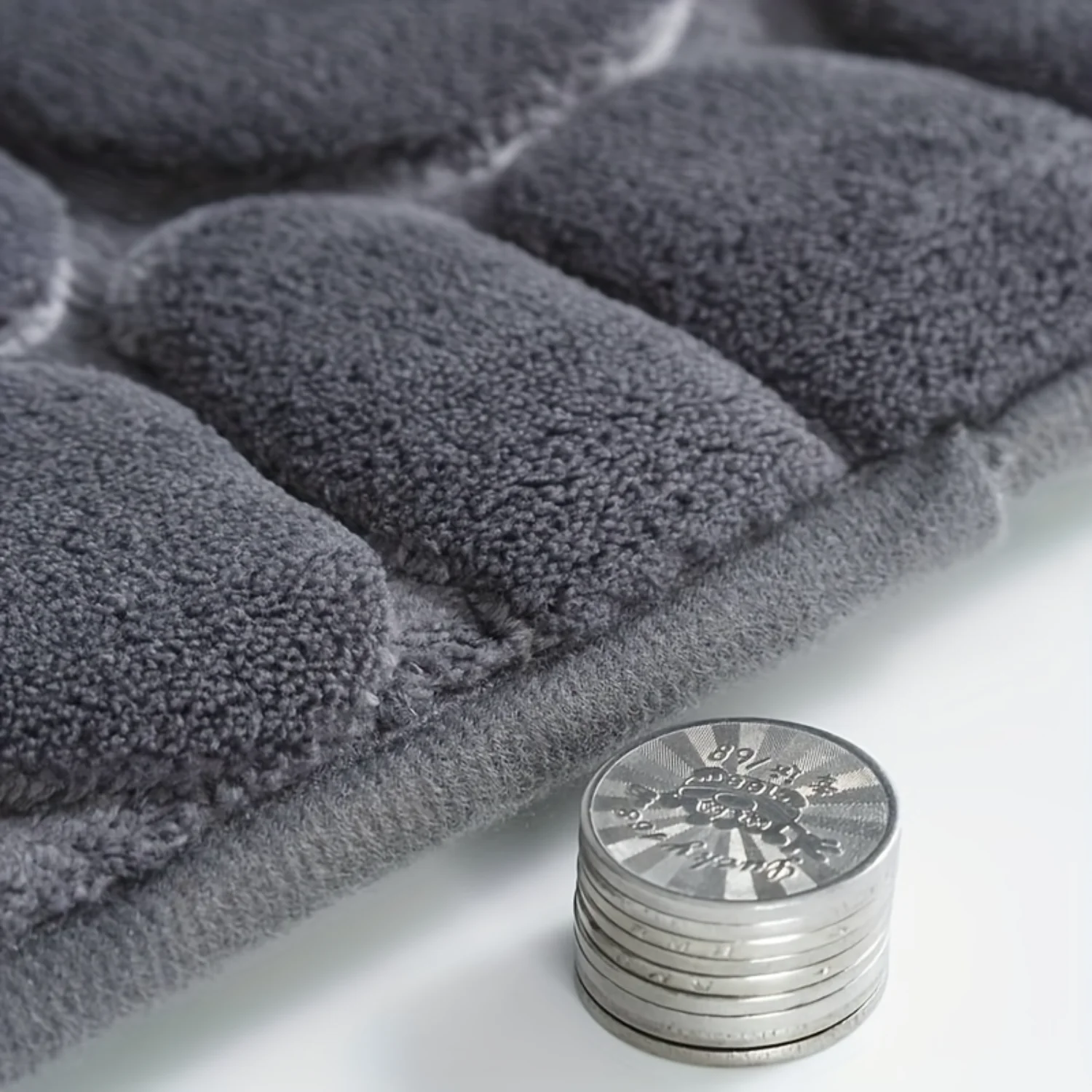 1pc Memory Foam Bathroom Floor Mat Pebble Embossed Quick-drying And Washable Non-slip Thick Soft Comfo