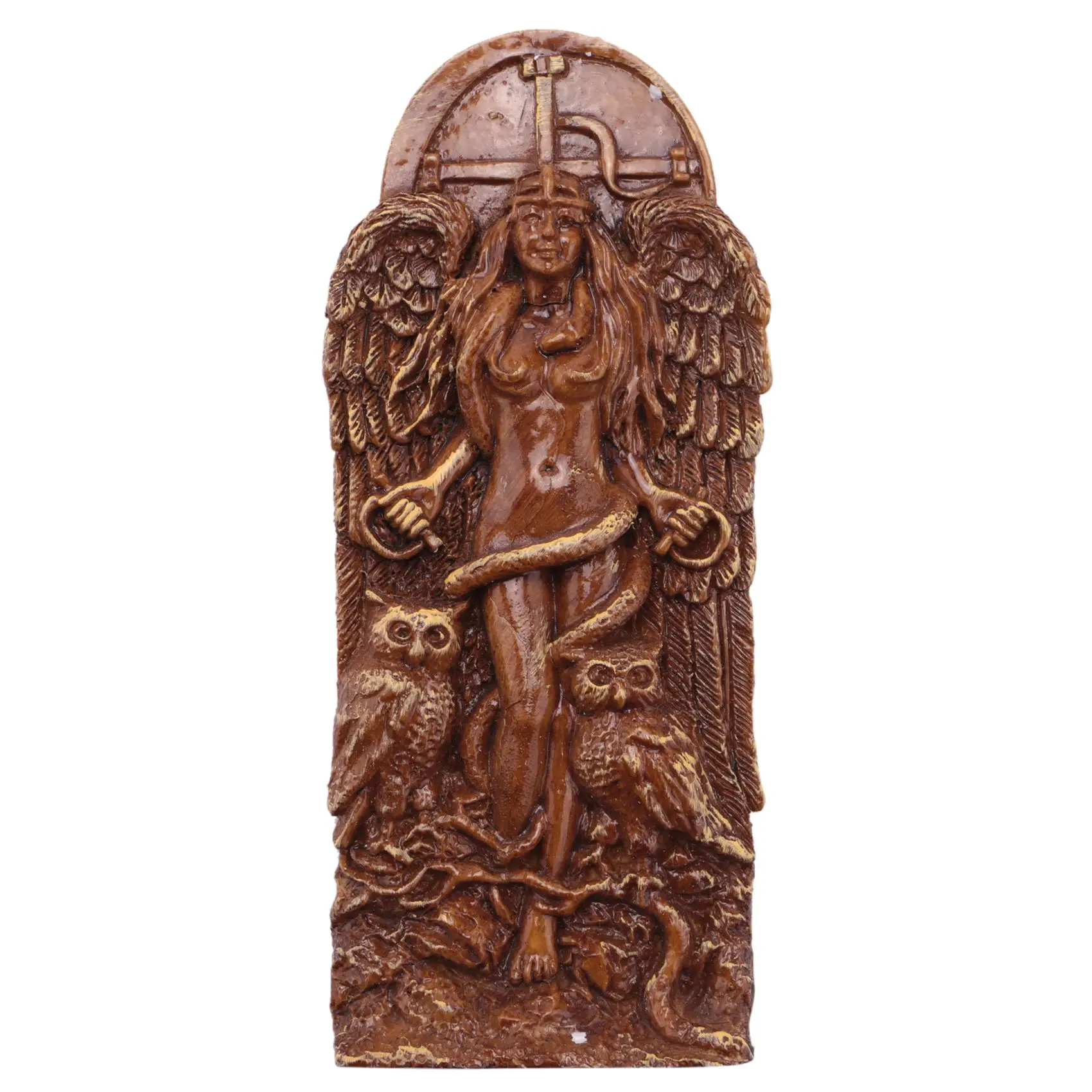

Ancient Wiccan Goddess Statue Altar Sculpture Greek Goddess Statue Mythology Mother Earth Gaia Figurines for Pagan Home