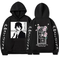 2022 japanese anime bungo stray dogs print hoodie edogawa rampo spring autumn fleece sweatshirt for womanman harajuku pullovers