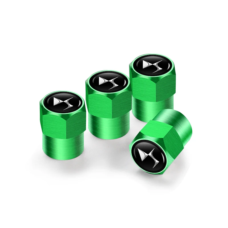 

4 шт., колпачки с логотипом автомобиля, колпачки для стержня клапана для DS SPIRIT DS3 DS4 DS4S DS5 5LS DS6 DS7 DS9 WILD RUBIS E-Tense DIVINEDS