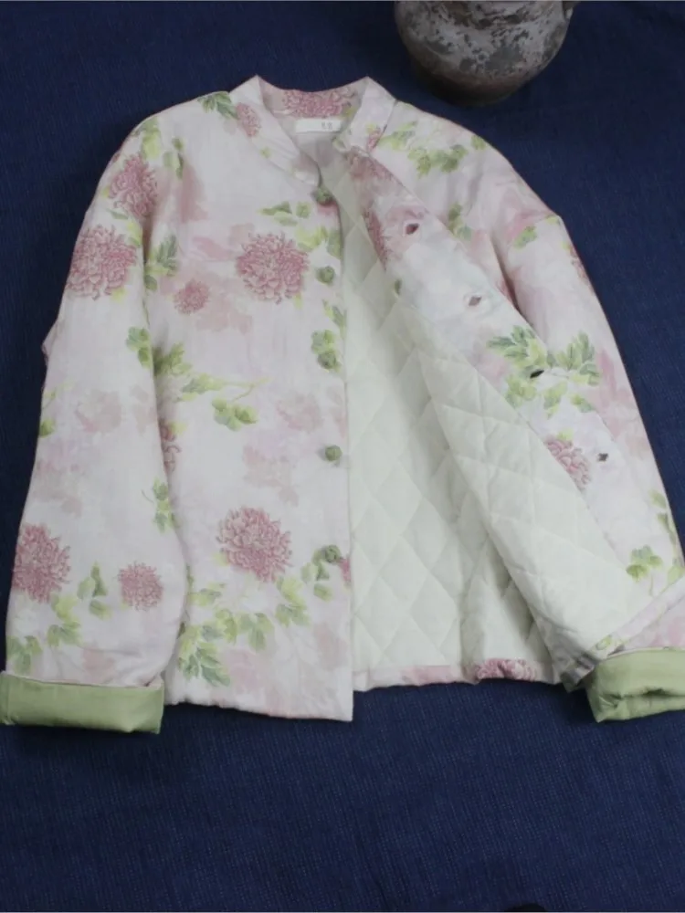 Оверсайз осенне-зимнее стеганое хлопковое пальто женские модные куртки с