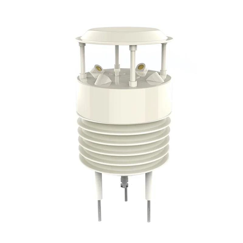 

Ultrasonic Wind Direction Anemometer Rainfall Illuminance Temperature and Humidity Integrated Weather Station
