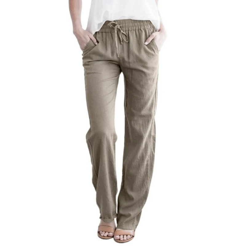 

M2EA Women's Casual Loose Wide Leg Yoga Pants Lounge Pajamas High Waist Drawstring Cozy Joggers Athletic Dance Sweatpants