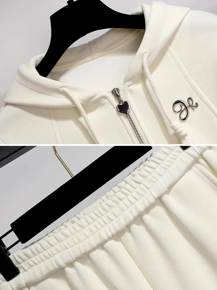 Rouje комплект с капюшоном абрикосового цвета брюки для женщин новинка весны и