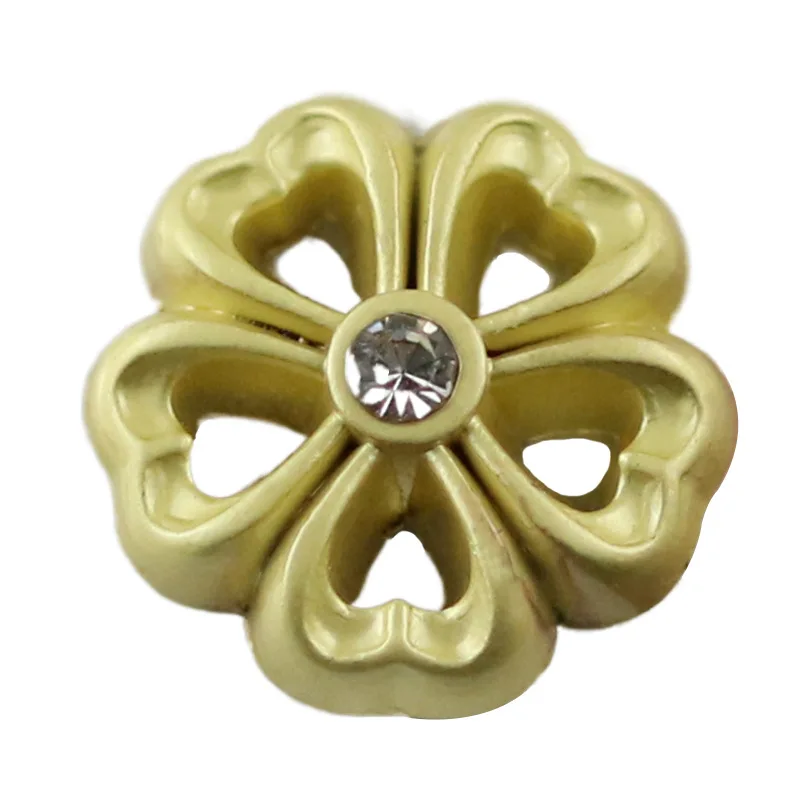 

10pcs Hollow Metal Buttons Golden Settings Flower Shape Sewing Diy Crafts Supplies Clothing Decor Shirt Scrapbooking Accessories