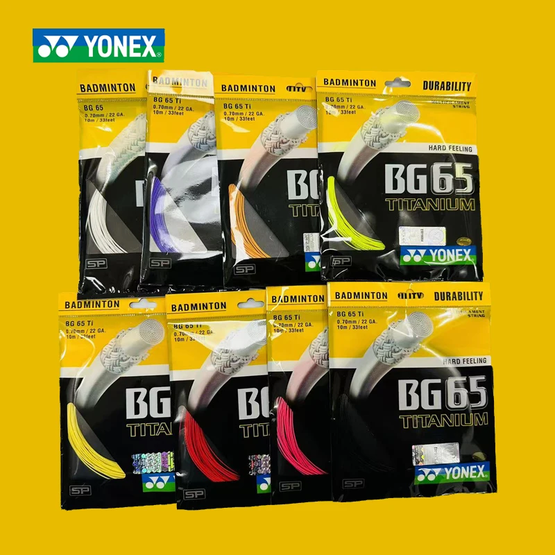 

YONEX Badminton Racket String Yy BG65 Ti High Quality String High Elasticity