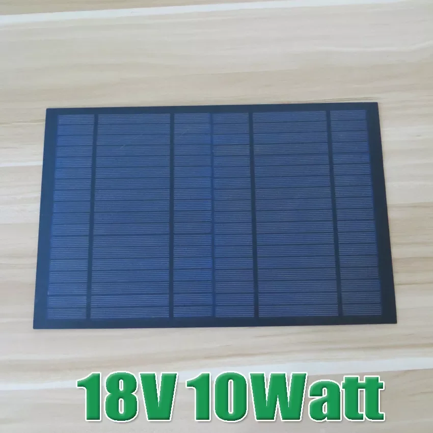 

18V 10W Poly Solar Cell 340*220MM DIY Solar Charger 556MA Peak Output Solar Cell for Solar Light