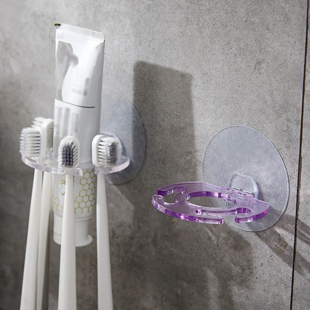

1PC Plastic Toothbrush Holder Toothpaste Storage Rack Rack Toothbrush Dispenser Bathroom Storage Razor Bathroom Accessories Tool