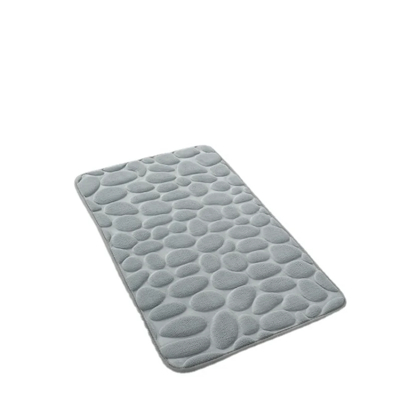 

Memory Foam Floor Mat Entry Door Embossed Craft Floor Mat Entry Door Small Rug Solid Color Bathroom Bedroom Bedside Floor Mat