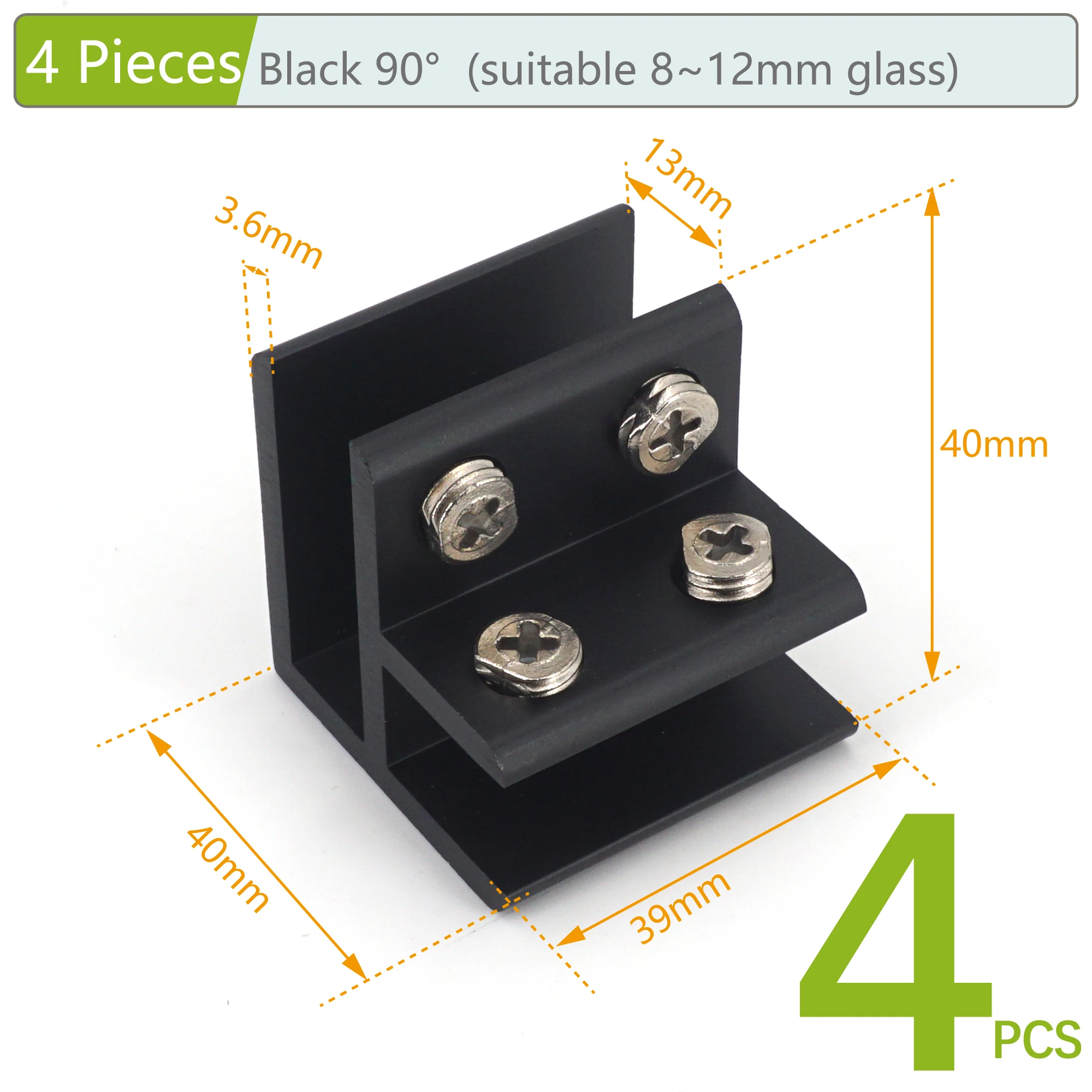 

4/2 шт. зажим для стекла 180 ° 135 ° 90 ° T-образная форма кронштейн Алюминиевая Полка держатель для 8 -12 мм доски